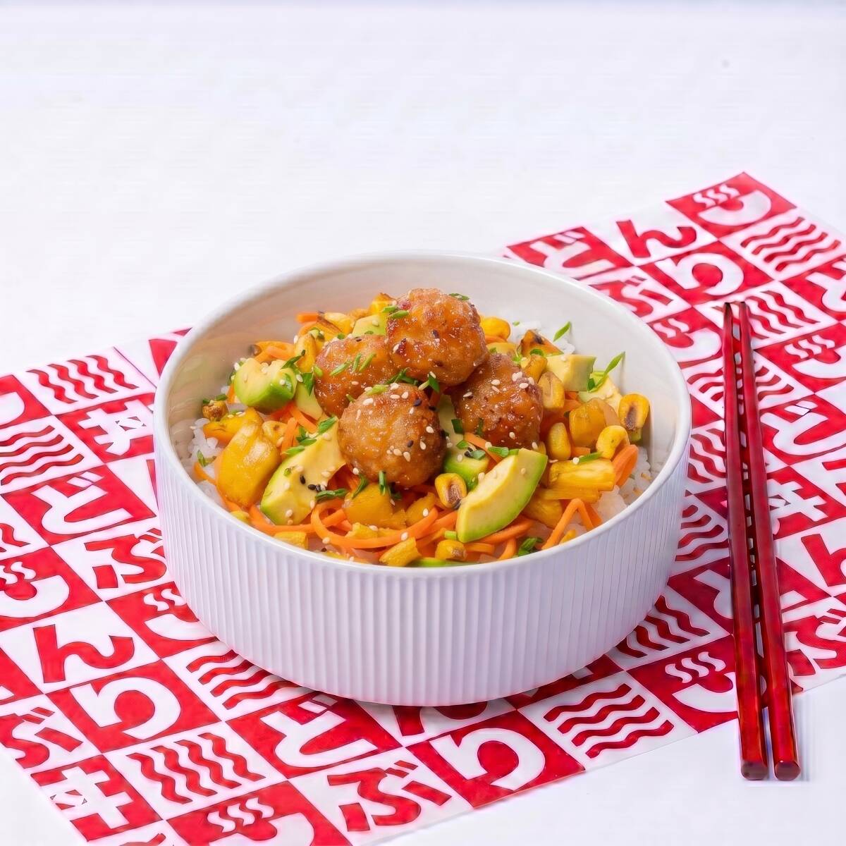 Donburi Poke Pollo Agridulce