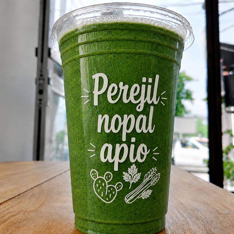 PEREJIL NOPAL APIO, JUGO VERDE