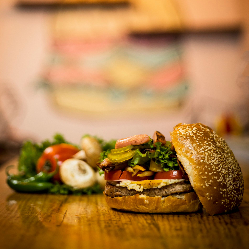 Mega Cheese Burger Res (Sencilla)