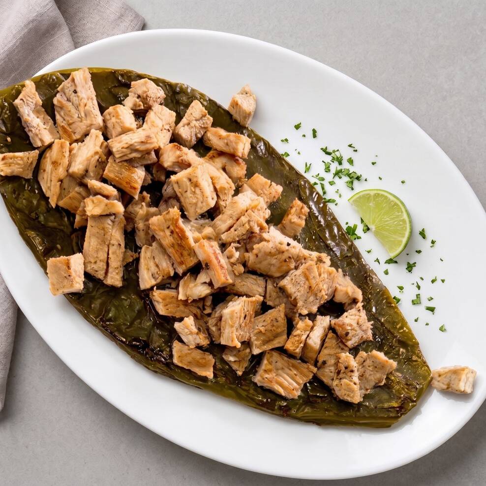 Huarache de Nopal Pollo