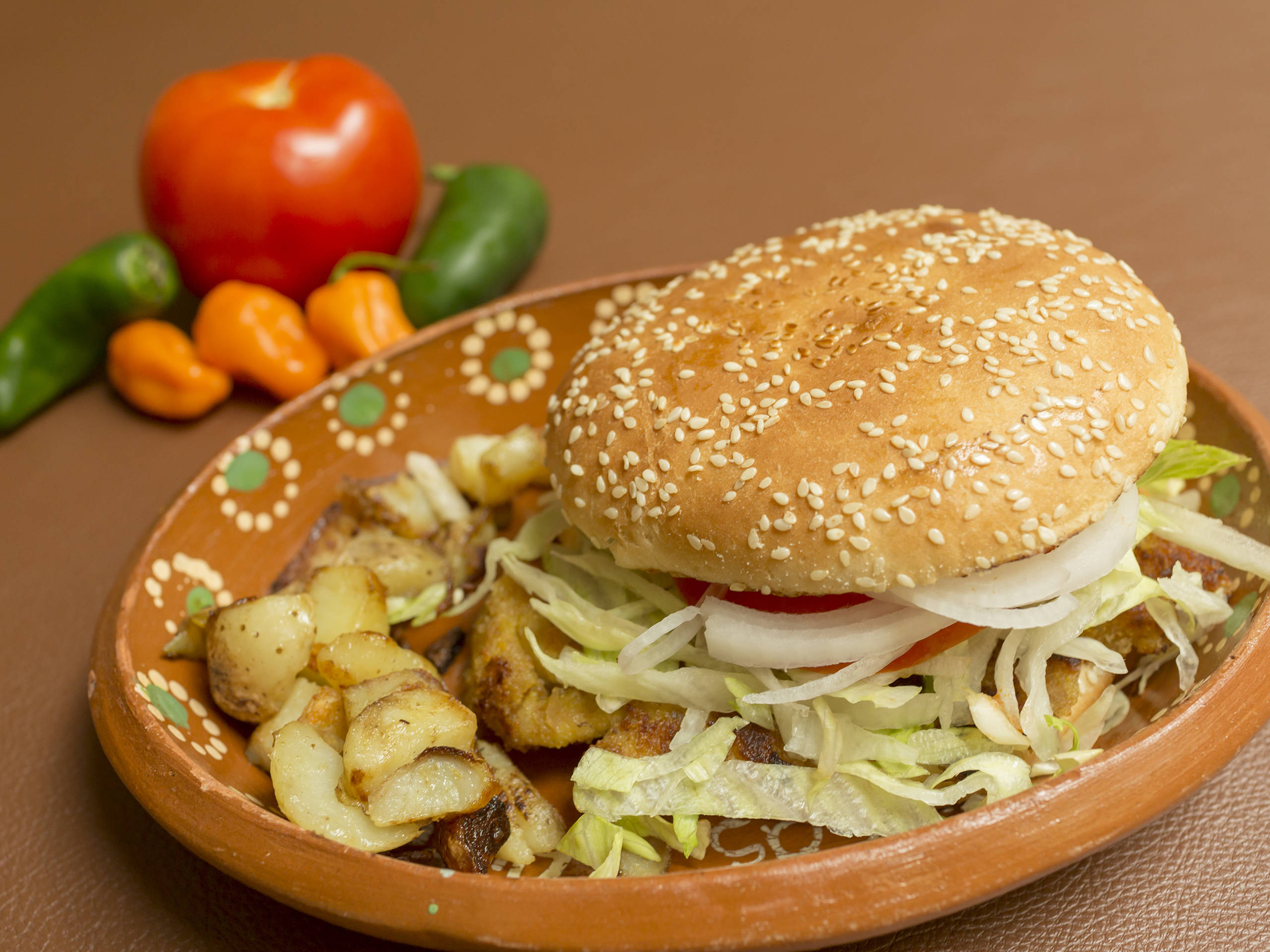 Hamburguesa Sencilla de Pollo