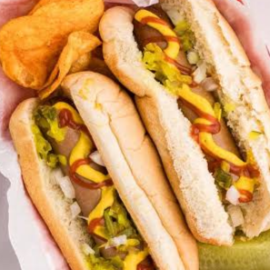 2 Hot Dog Sencillo, 2 Hamburguesas Clásicas