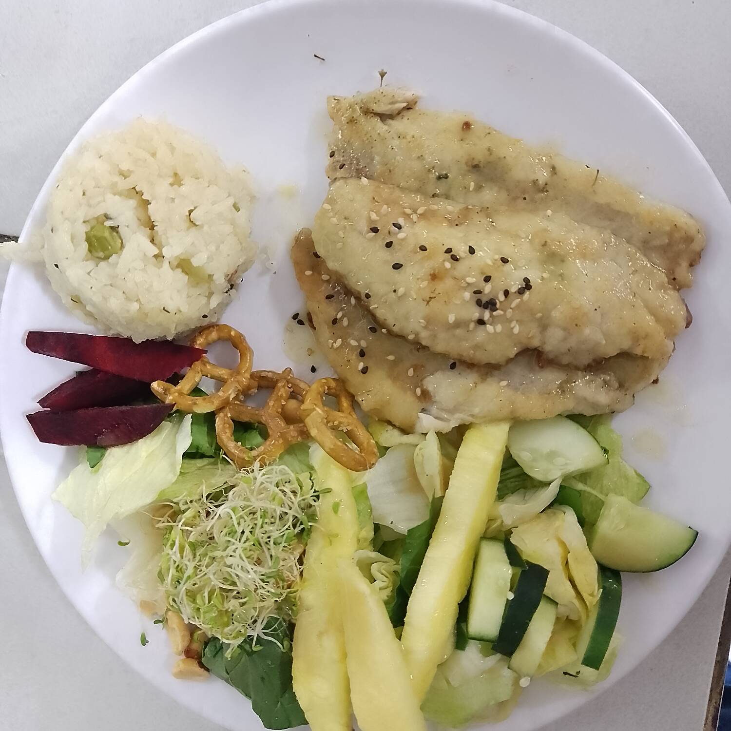 PESCADO CON CREMA DE CILANTRO Y HABANERO