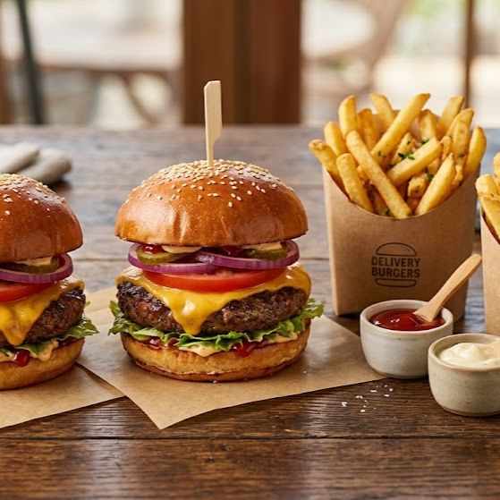 2 Hamburguesas + 2 Papas a la Francesa