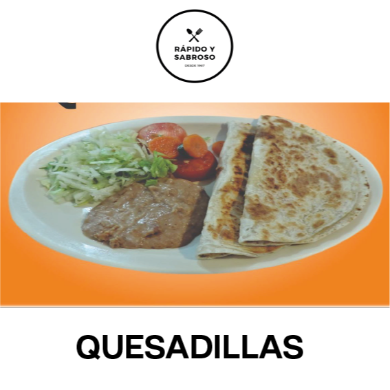 QUESADILLAS DE HARINA SENCILLAS + BEBIDA 1L