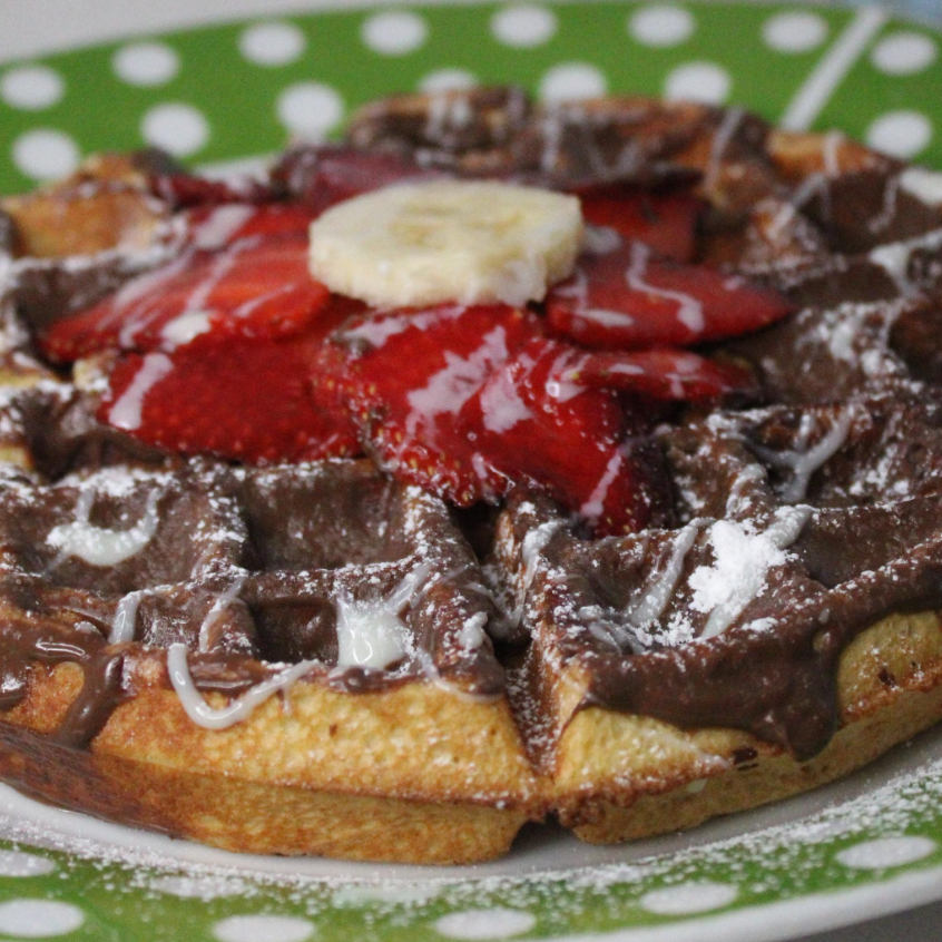 Waffle NUTELLA y Plátano