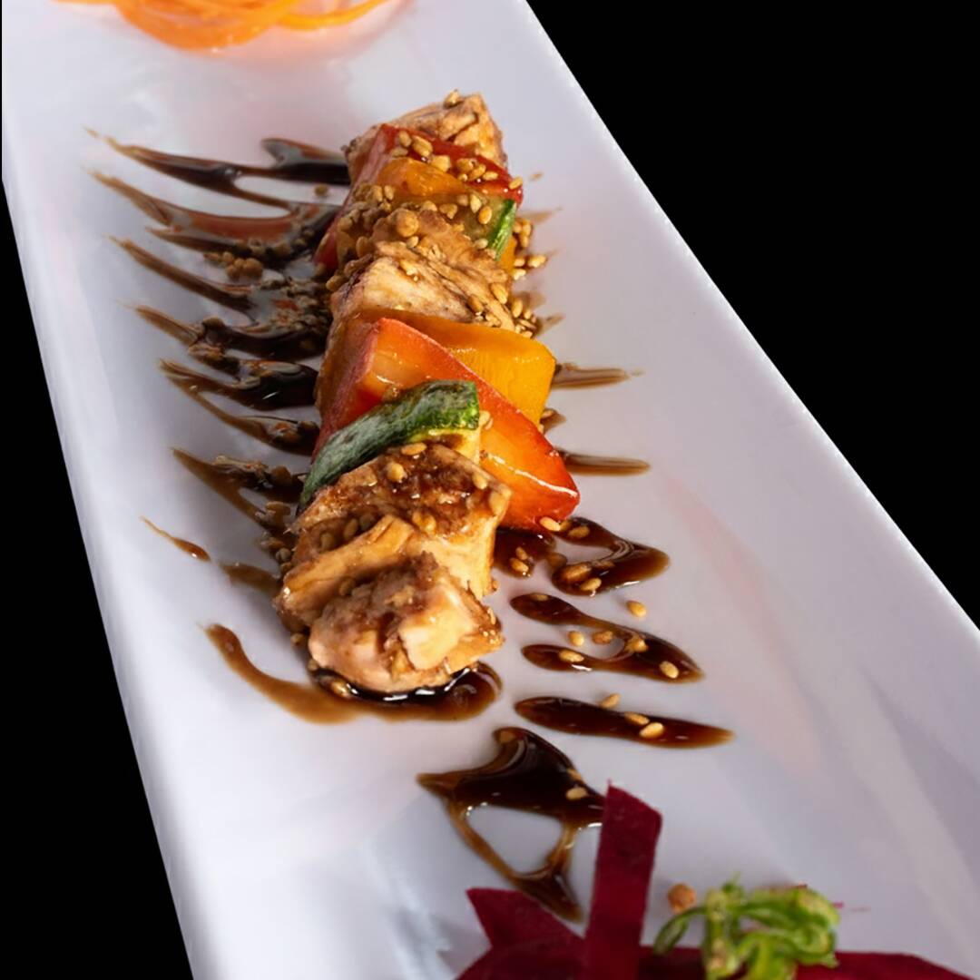 Yakitori de Salmón