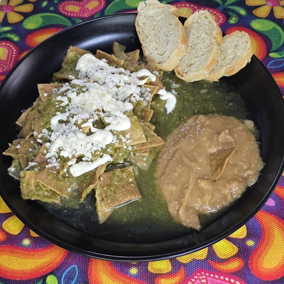Chilaquiles Verdes con Huevo