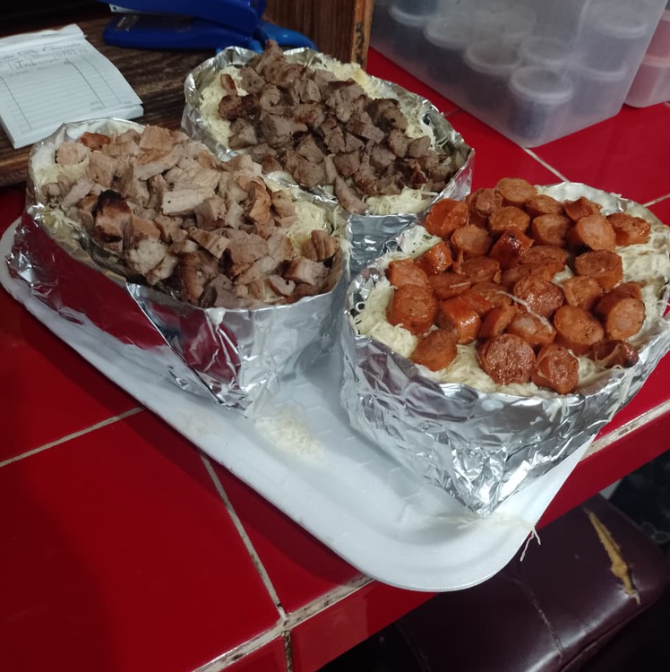 Papa Asada con Queso