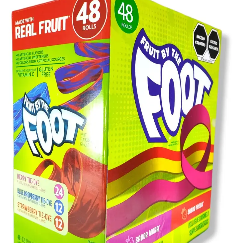 Foot Rollos de Caramelo Suave Sabor a Frutas