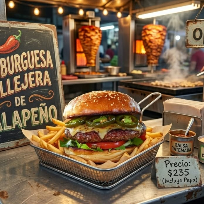 HAMBURGUESA CALLEJERA JALAPEÑO