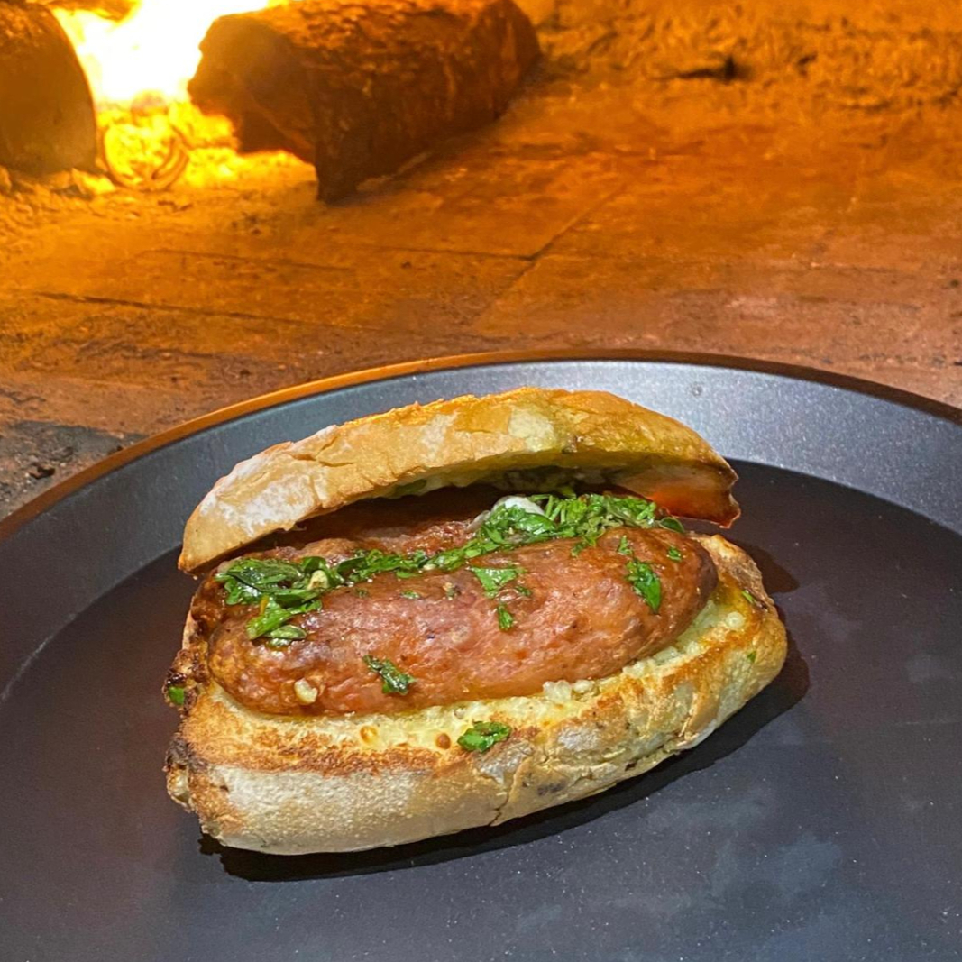 Choripán sin queso