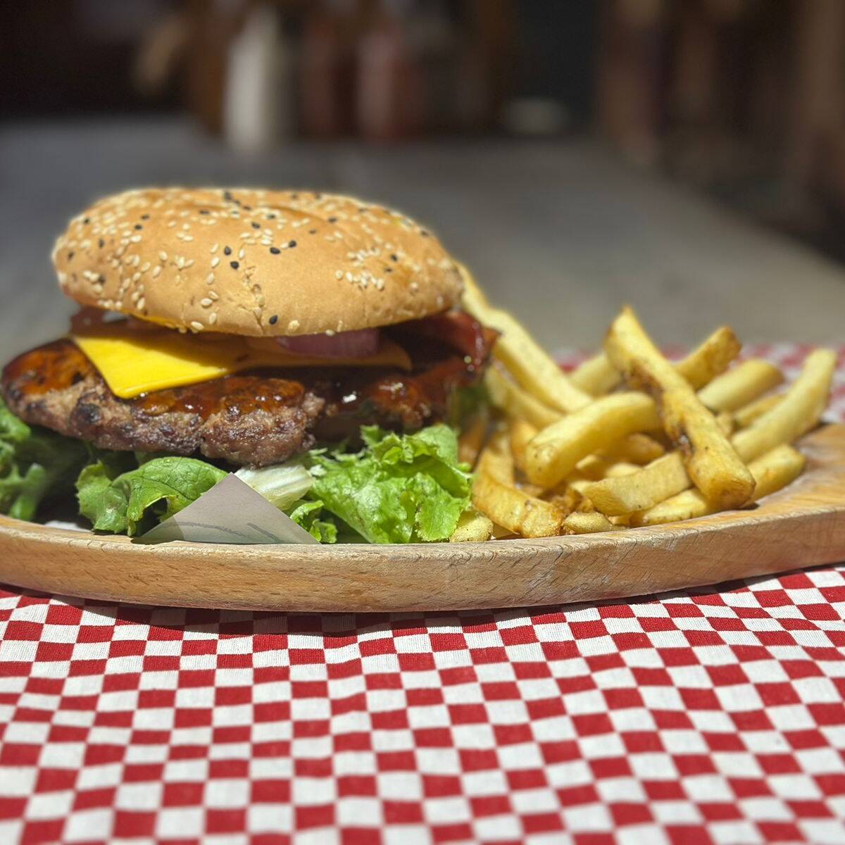 Homemade BBQ Burger