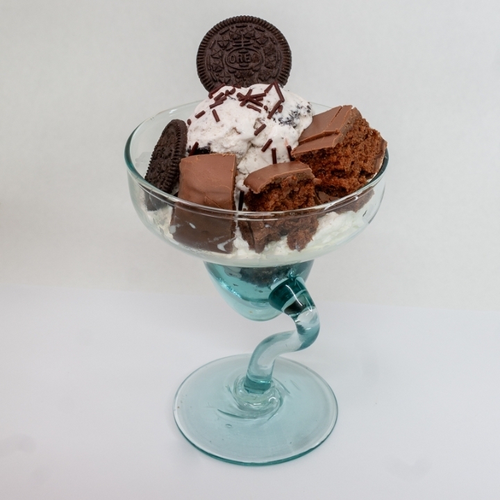 Copa oreo y Brownie