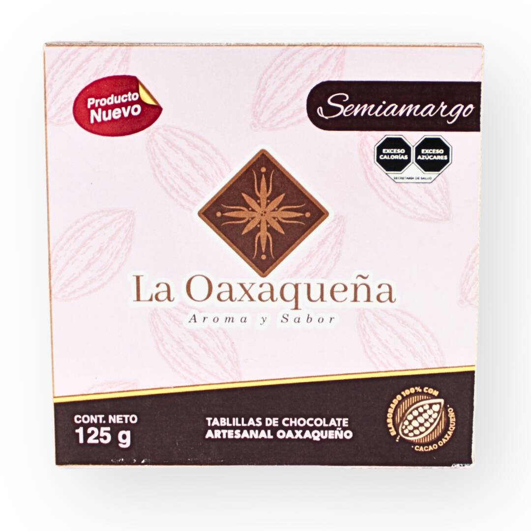 Chocolate Oaxaqueño Semiamargo Cacao 125g
