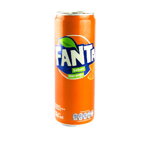 Fanta lata 355 ml.