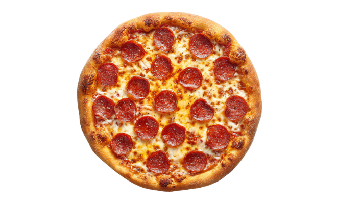 Fatias generosas de pepperoni dourado, queijo derretido e aroma defumado irresistível. O clássico americano que conquista do primeiro ao último pedaço!
