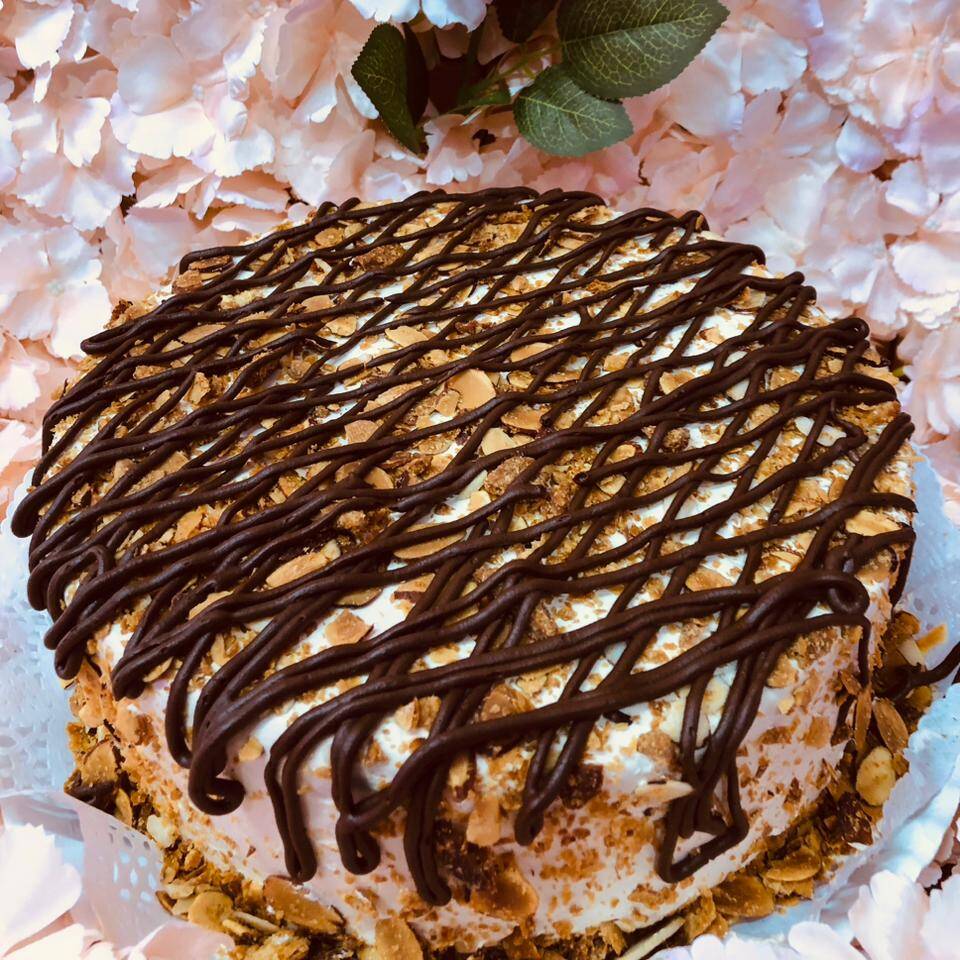 Rebanada de Pastel Ruso Blanco