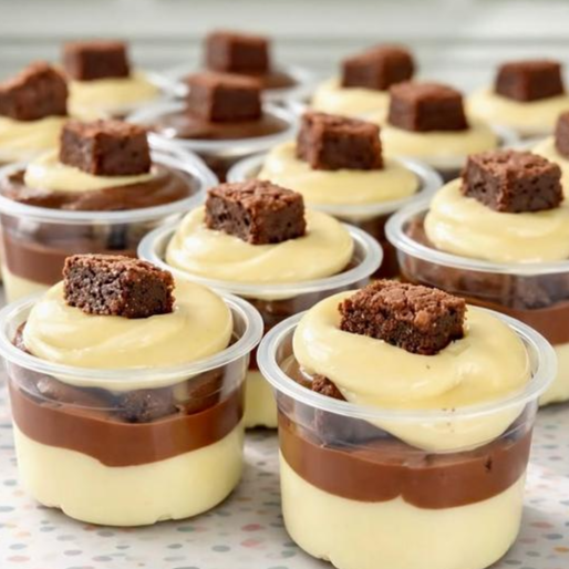 Nosso brownie supreme, com nosso recheio duo de brigadeiro.