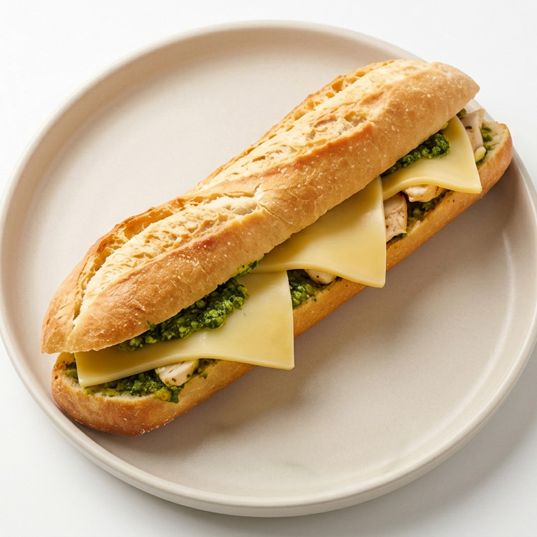 Baguette Pollo al Pesto 25cm