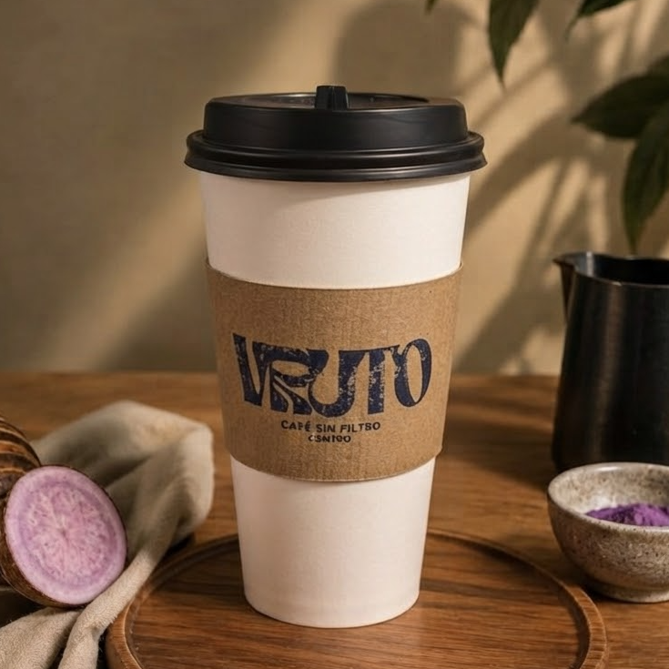 Latte Taro Caliente