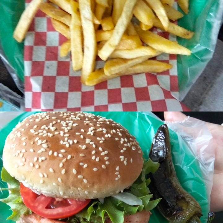 2 hamburguesa clasica mas papas grandes