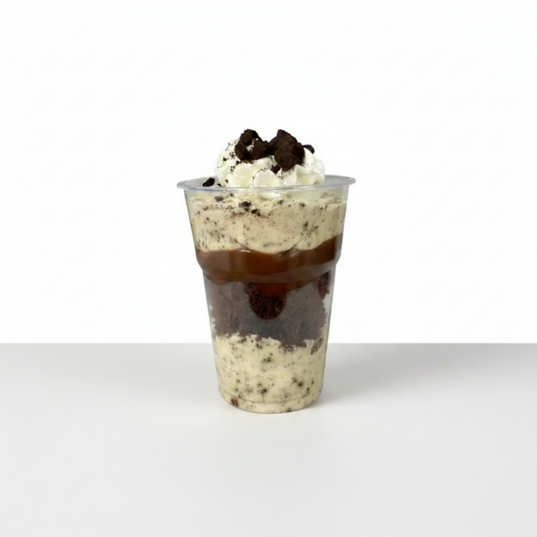 Mousse de Oreo, brownie, brigadeiro, mousse de Oreo com chantilly. 200ml