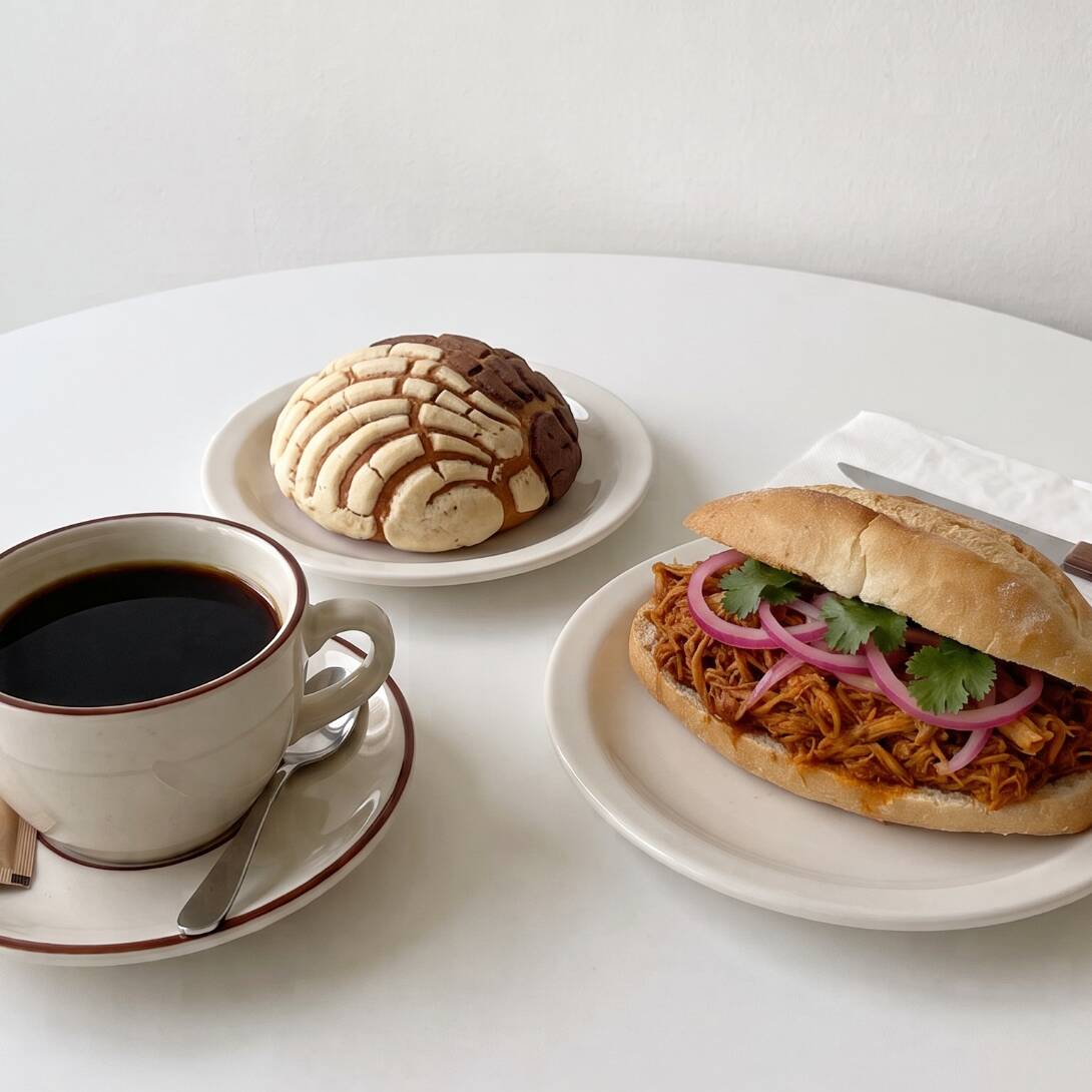 Combo 3 Torta de Cochinita mas Café