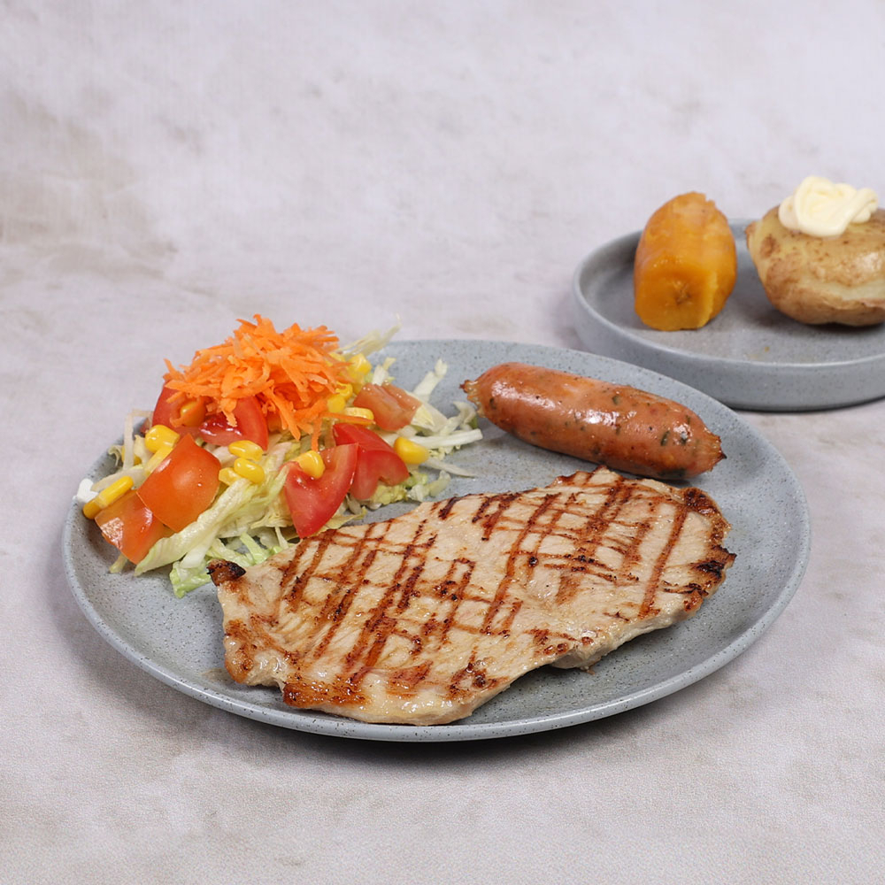 Combo Churrasco de Cerdo 150 grs + bebida