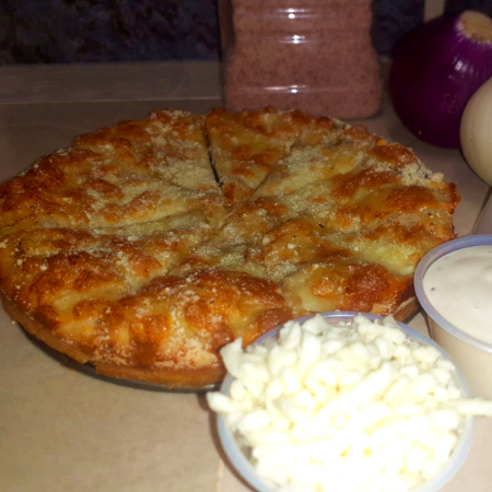 pan pizza de ajo