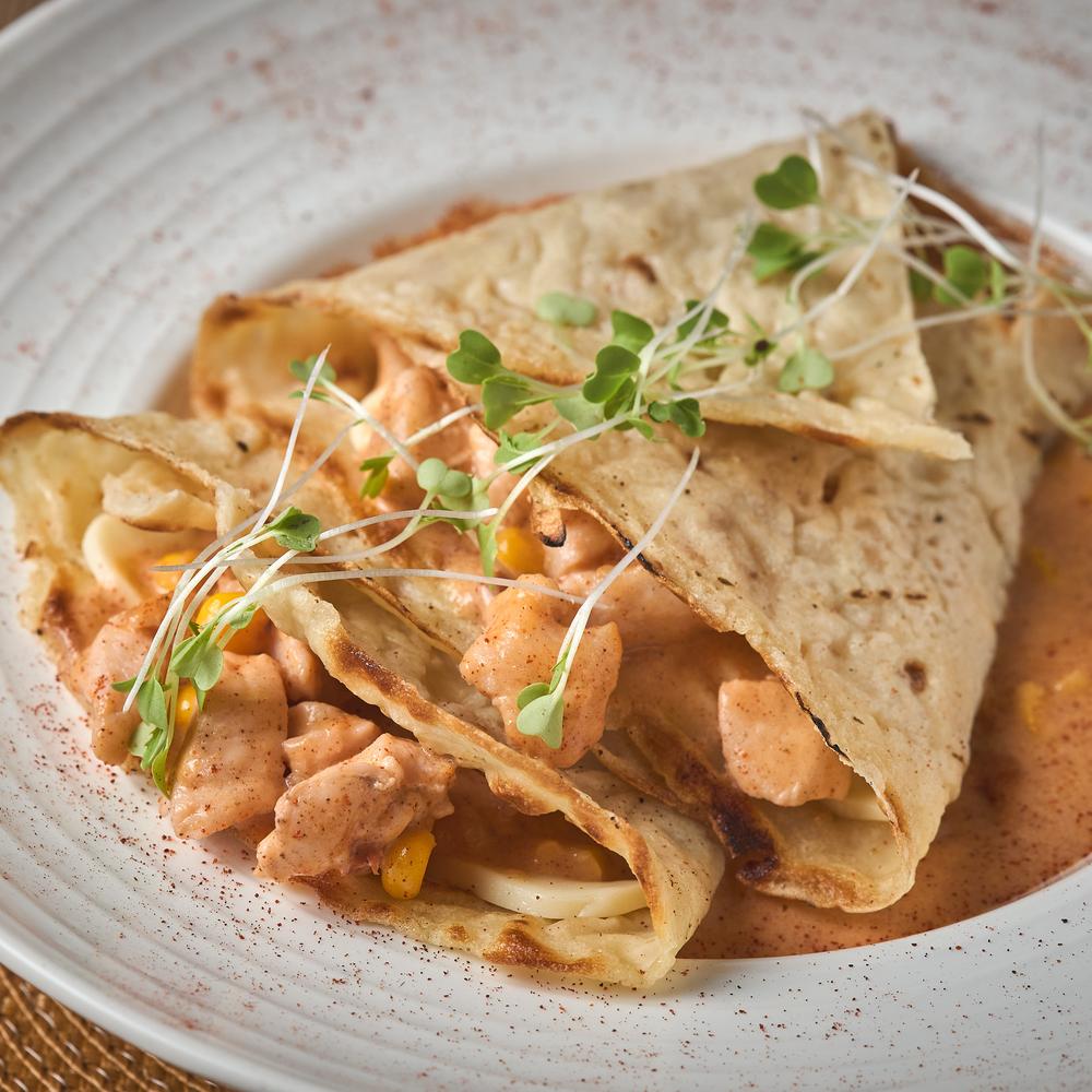 Crepe Pollo, Queso & Tocineta