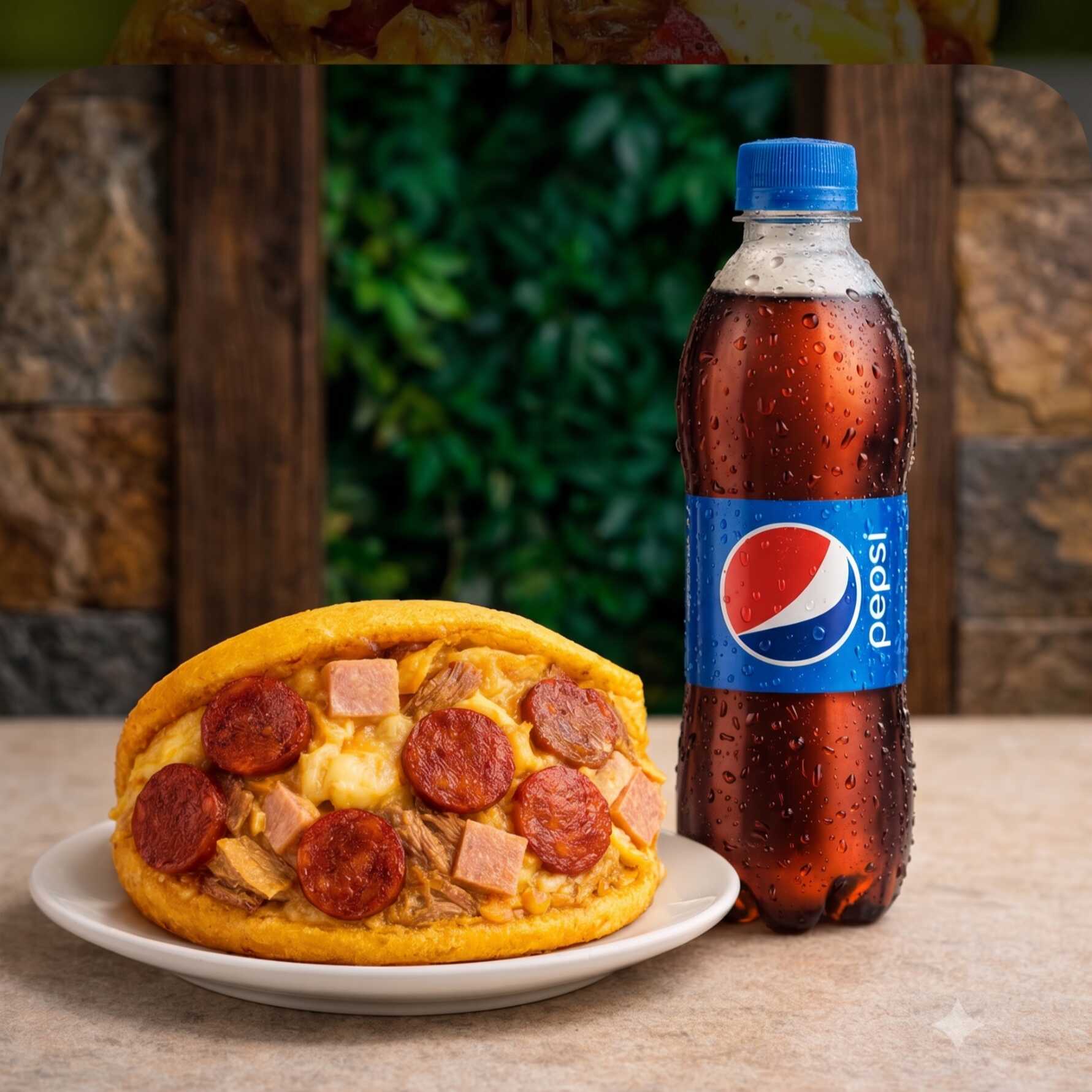 Arepiz Mixta + Bebida