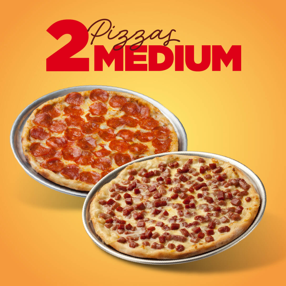 2 Pizzas Medium