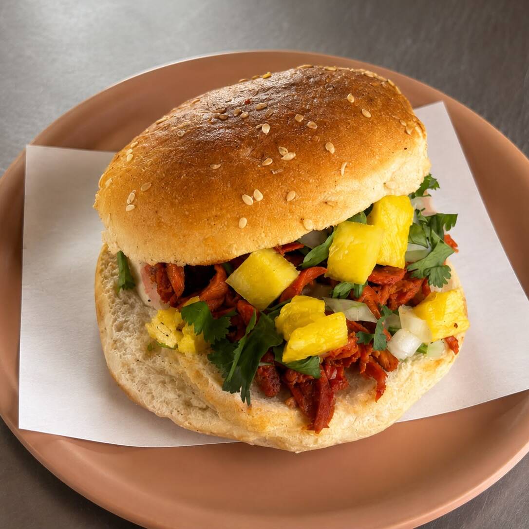 Cemita ó Torta Pastor con Queso