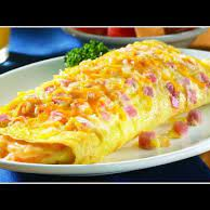 Huevos en Omelette con Pollo