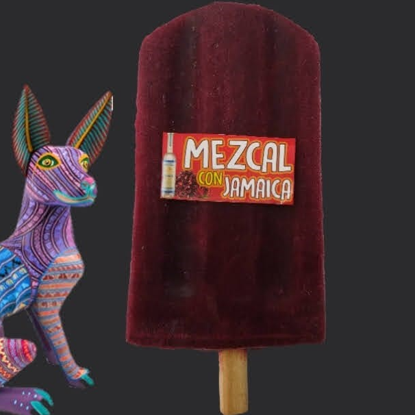 Paleta de Mezcal con Jamaica