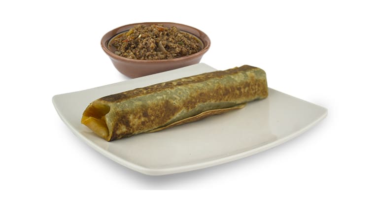 Burrito de papa de picadillo