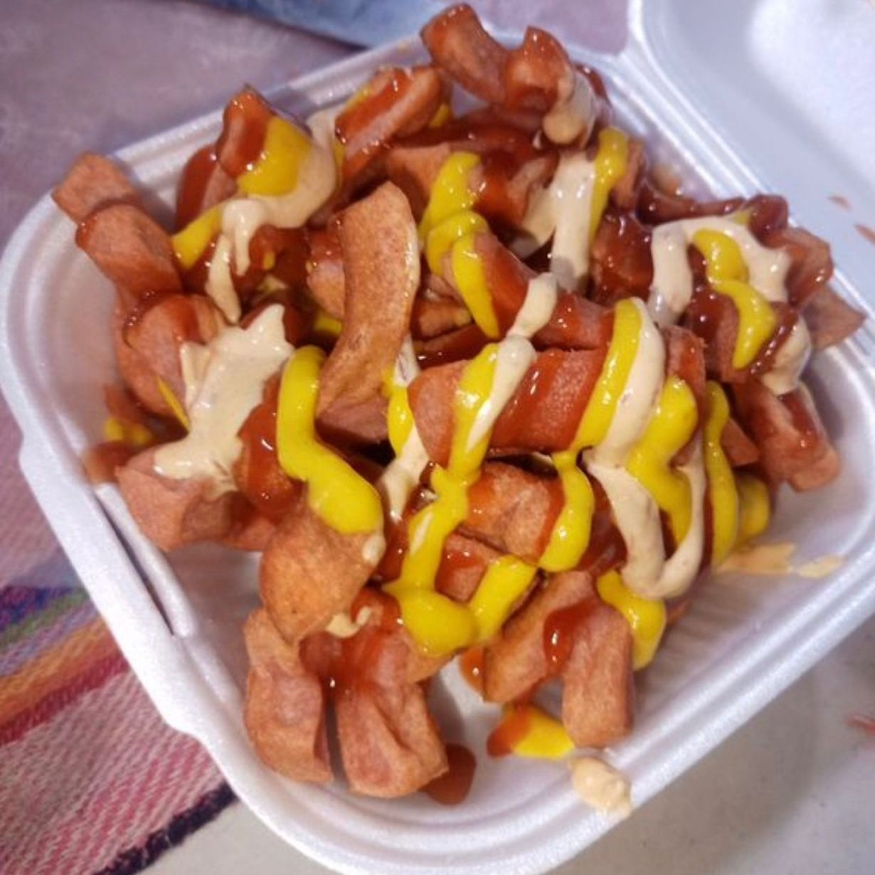 Salchipulpos con Papas Grandes