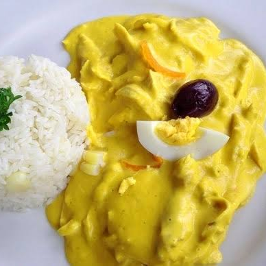 Combo Aji de Gallina con 500ml Emoliente