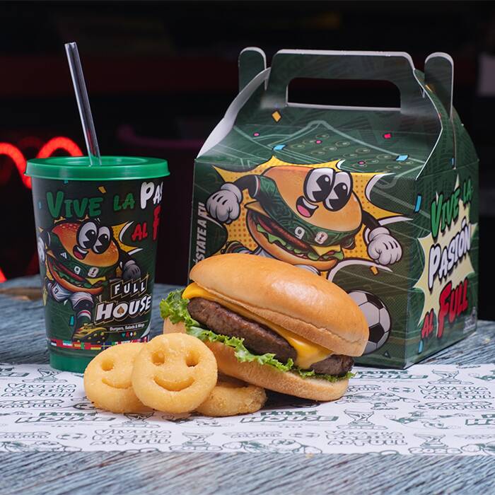 Full Kids Burger.