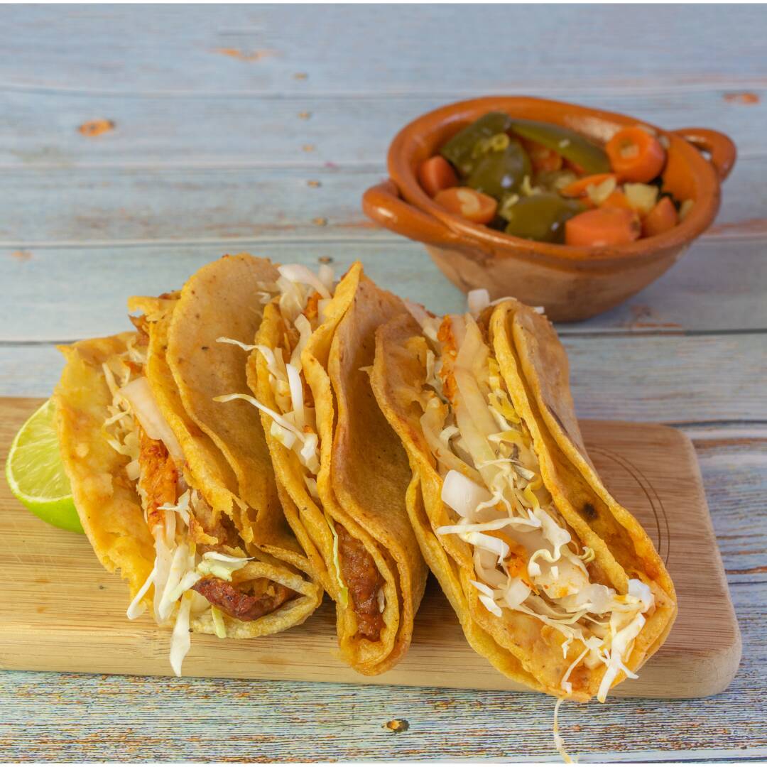 Taco de Papa con Carne