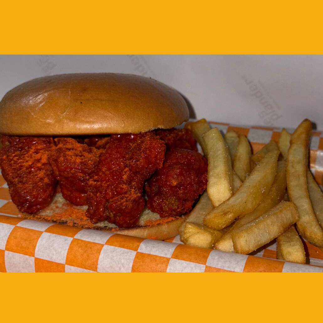 2 Hamburguesas de Boneless con Papas
