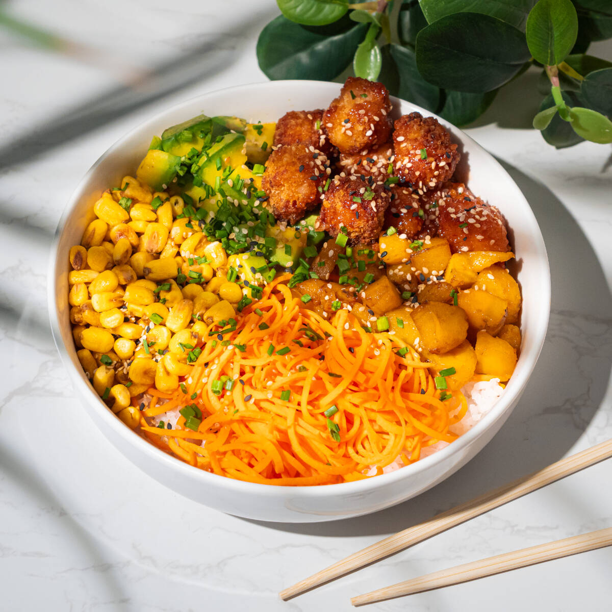 Bowl Poke Pollo Agridulce