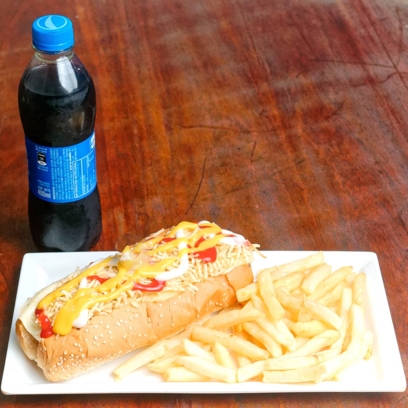 Combo Perro Sencillo + Papas + Bebida