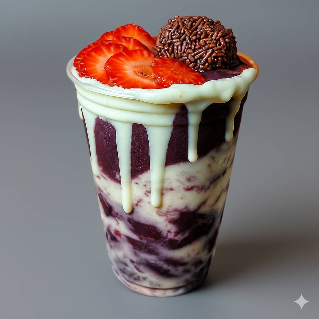 Açai + Leitinho + Leite em Po + Morango + Avelã