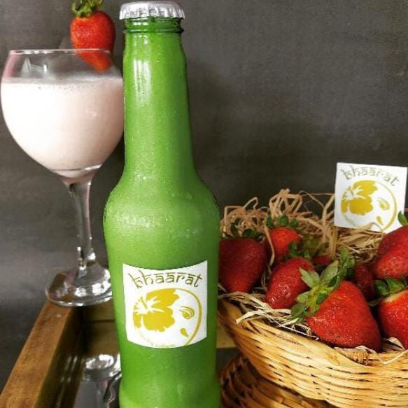 Bebida com iogurte, manga, cardamomo e água de rosas (330mL)