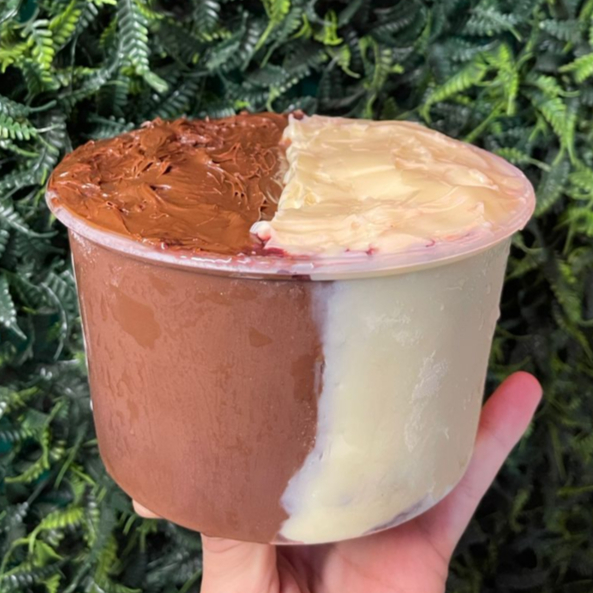 Açaí cremoso trufado com muita Nutella e creme de Ninho especial