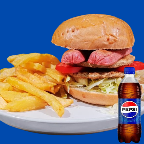 Hamburguesa de Pollo con Chorizo