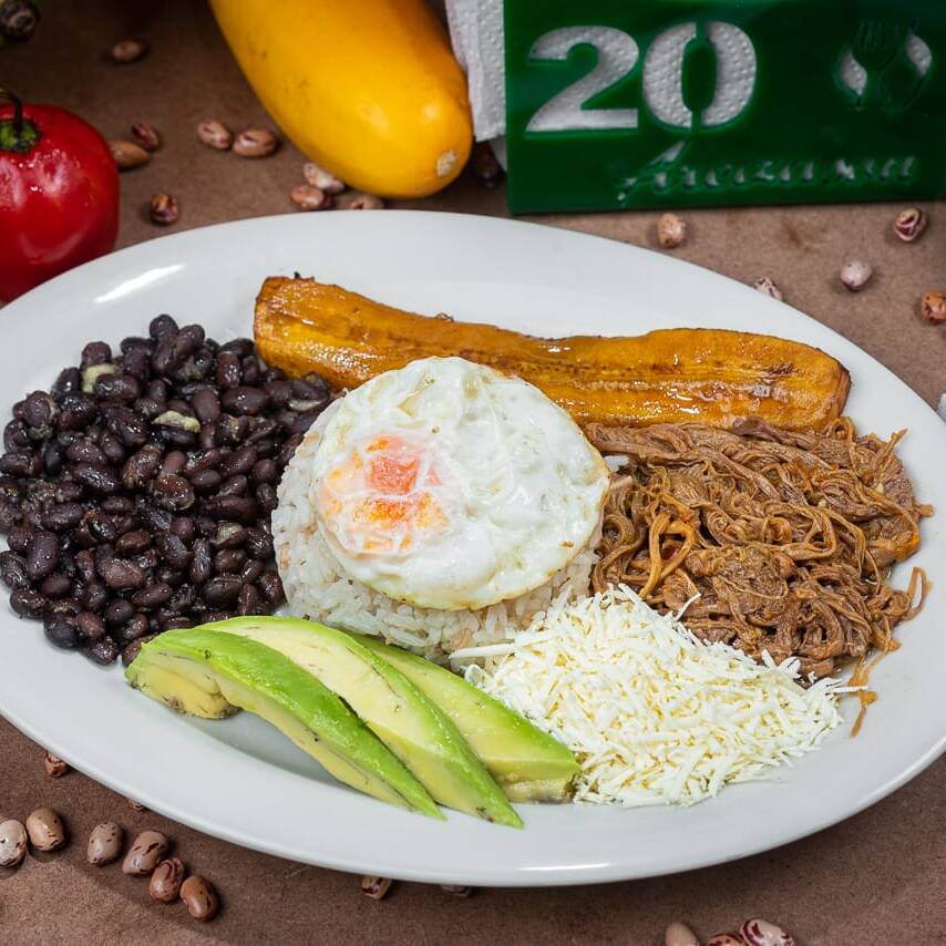Pabellón Plato Icono de Venezuela