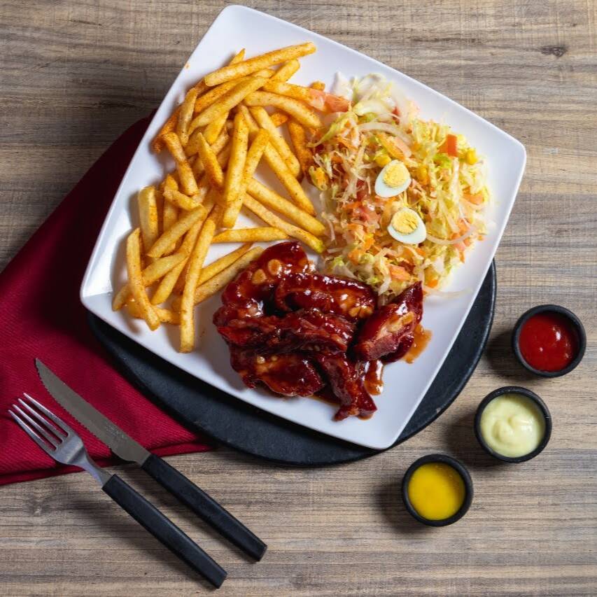 Costilla en salsa bbq